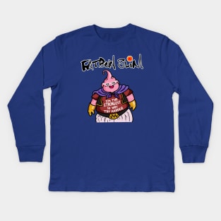 Fat Buu Slim Kids Long Sleeve T-Shirt